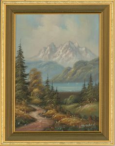 M. Hobart - 20th Century Oil, Alpine Lake