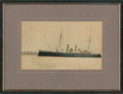 Attrib. Harold Wyllie (1880-1973) - Watercolour, One of the Pactolus Class