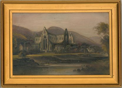 George Willis Pryce (1866-1949) - Early 20th Century Oil, Tintern Abbey