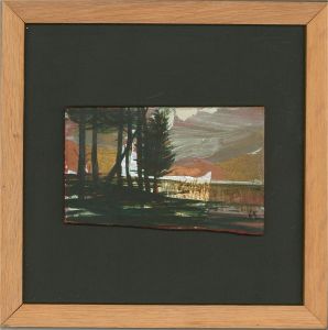 Lynda Aitken - 20th Century Oil, Golden Skies