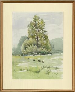 Eileen Bushell - Contemporary Watercolour, Large Tree