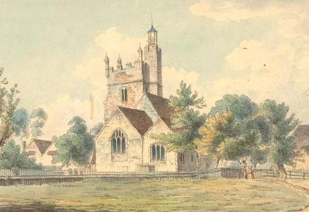 1829 Watercolour - Harmondsworth Church