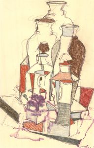 S.B. - 2016 Pastel, Vases