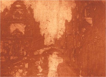 Ronald Olley (b.1923) - 20th Century Etching, An Arch-Bridge