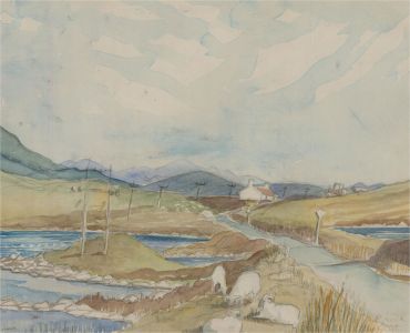Mary Patricia Levick - 20th Century Watercolour, North Uist, Outer Hebrides