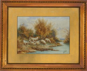 W. Ward - Early 20th Century Watercolour, Resting Flock