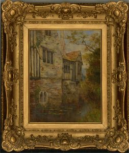 Arthur Harding Norwood (fl.1889-1993) - 1907 Oil, Ightham Mote, Kent