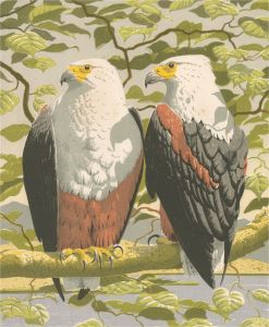 John Tennant b.1926 - Signed 1975 Silkscreen, African Fish-Eagle