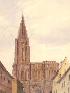 20th Century Watercolour - Cathedral