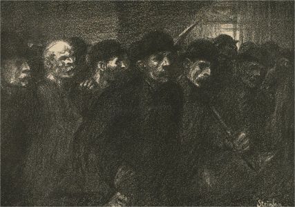 After Theophile Alexandre Steinlen - Lithograph, Leaving the Factory
