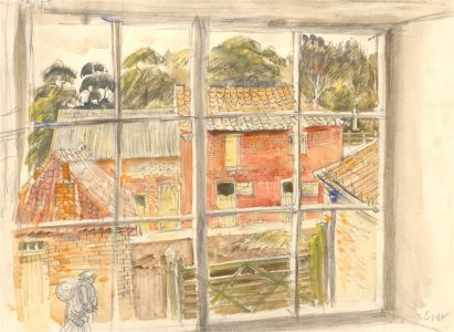 Harry Toothill (1917-2001) - 20th Century Watercolour, Out of the Window