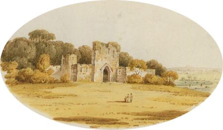 A Pair of Mid 19th Century Watercolour - Castles