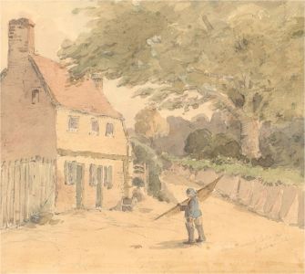 Early 20th Century Watercolour - Rural Cottage