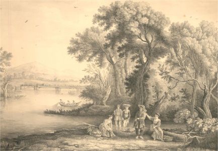 18th Century Watercolour - Bucolic Life