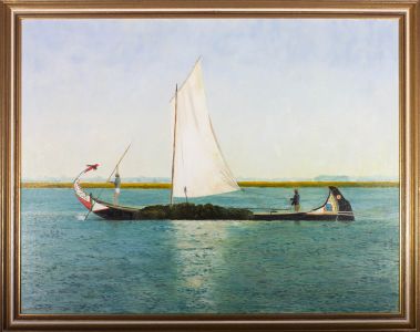 Gordon Metcalfe (b.1935) - 1985 Oil, Portuguese Fishermen