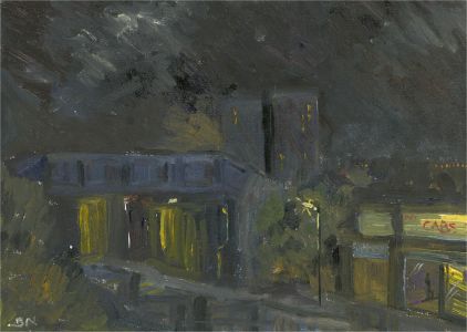 Daniel Nichols - 2021 Oil, London Streets At Night