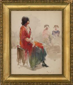 Mid 20th Century Watercolour - Woman From Seville