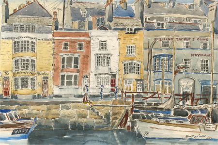 Sandy Gore - 1983 Watercolour, Weymouth Harbour