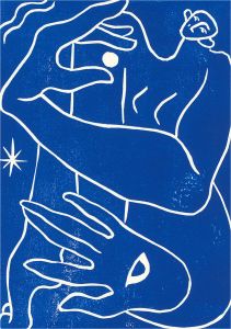 Isabelle Mulvany - Contemporary Linoprint, Hold The Moon And See All III