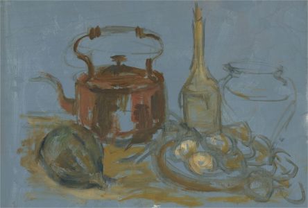 Harry Toothill (1917-2001) - 20th Century Oil, Kettle and Fruit Still Life