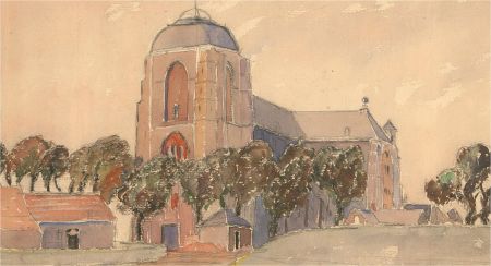 Early 20th Century Watercolour - The Church