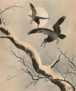 A Pair of 20th Century Gouaches - Winter Bird Studies