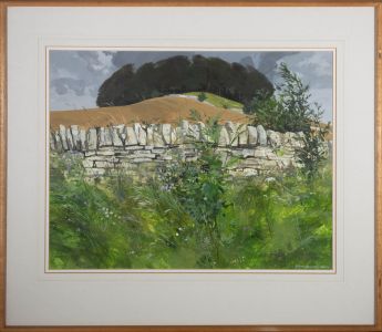 Allan Laycock RWA (b.1928) - 1982 Acrylic, A Hill