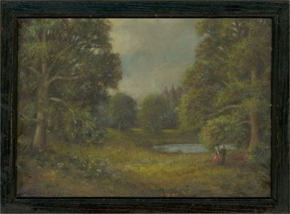 Arthur Jesse Heyden (1916-1990) - 20th Century Oil, A Lover's Stroll