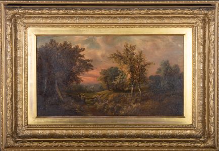 George A. Boyle (1842-1932) - Late 19th Century Oil, Tryst at Dusk
