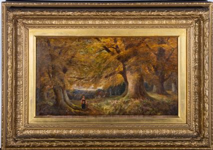 George A Boyle (1842-1932) - Late 19th Century Oil, Autumn In The Woods
