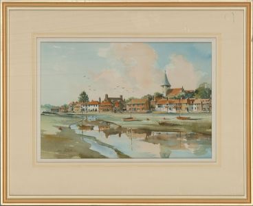Brian Peskett (b.1944) - 1987 Watercolour, Old Bosham