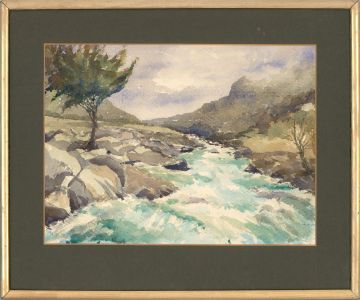 20th Century Watercolour - Snowdonia