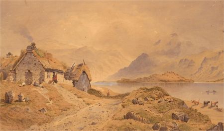 Late 19th Century Watercolour - Highland Croft
