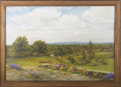 Mid 20th Century Oil - The Country Garden