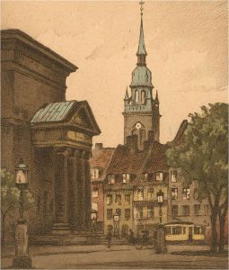 Signed 1930 Etching - Dutch Scenes II