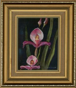 Colin Turner - Contemporary Oil, Pink Irises