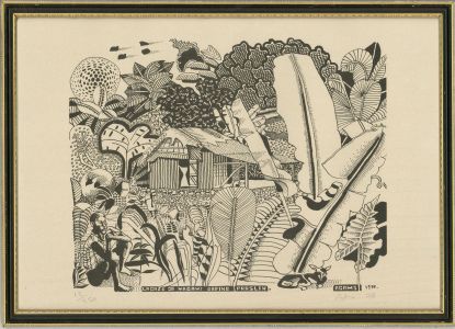 Michael Adams MBE - 1978 Linoprint, Rafine, Prasline