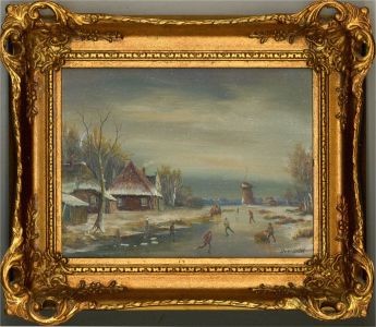 Doorhein - 20th Century Oil, Winter On The River