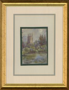 Early 20th Century Watercolour - Magdalen College, Oxford