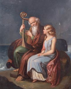 Late 19th Century Oil - Weeping Lyrist