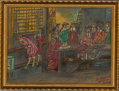 L. Fisher - 1970 Oil, The Enlightenment