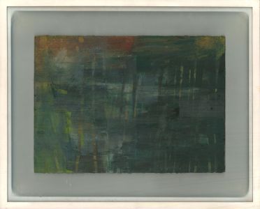 Heather Johnson - 2002 Oil, Blue Abstract