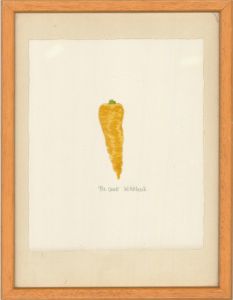 Cal Hitchcock - 20th Century Embossed Etching, Carrot