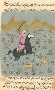Indian Miniatures - Early 20th Century Gouache, Hunting Scene II