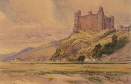 H. Hugh Richardson - Mid 20th Century Watercolour, Harlech Castle