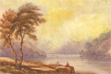 John Pedder (1850-1929) - Late 19th Century Watercolour, View Across The Loch
