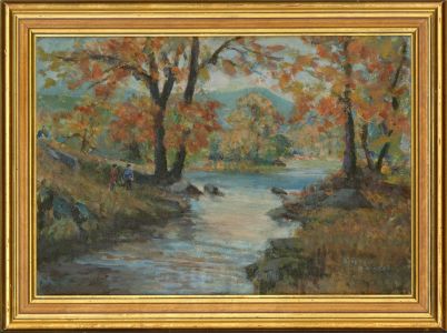 Arthur Hall  - 20th Century Acrylic, Dovedale