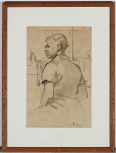 Gerold Francis Kenny - Framed Mid 20th Century Watercolour, Study of a Young Man