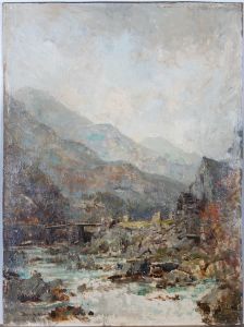David Hewitt (1878-1939) - Early 20th Century Oil, The Watermill