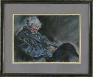 A.E. Coles - 20th Century Pastel, Sleeping Man